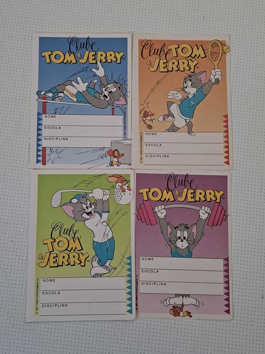 Autocolantes vintage: Pantera Côr-de-Rosa, Tom & Jerry