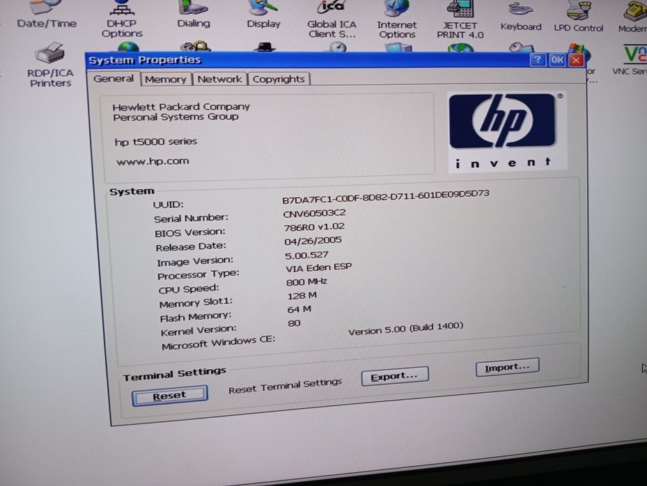 Komputery HP t5000