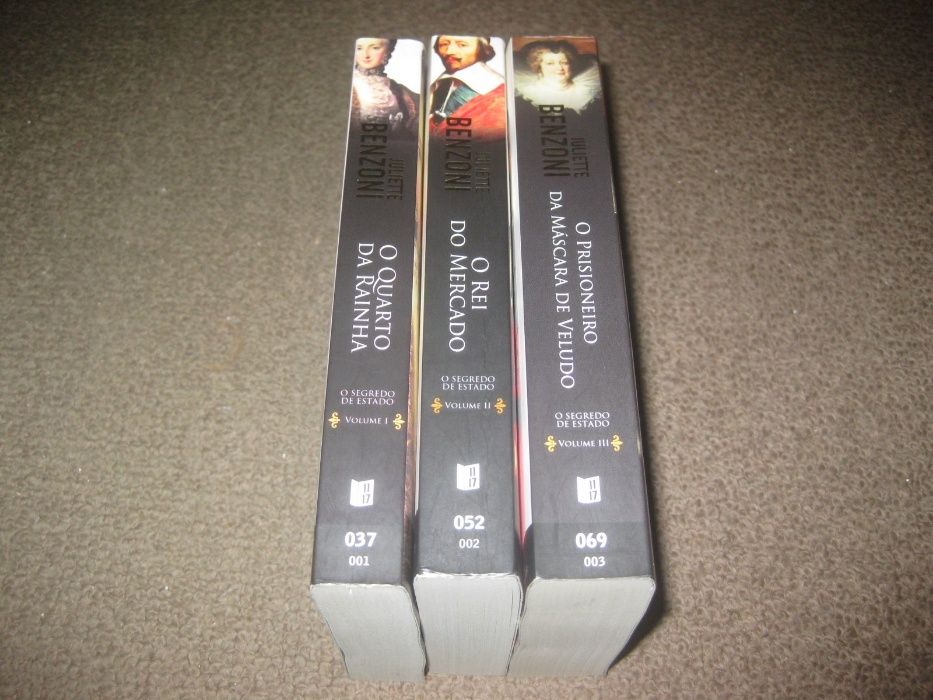Trilogia livros "Segredo de Estado" de Juliette Benzoni