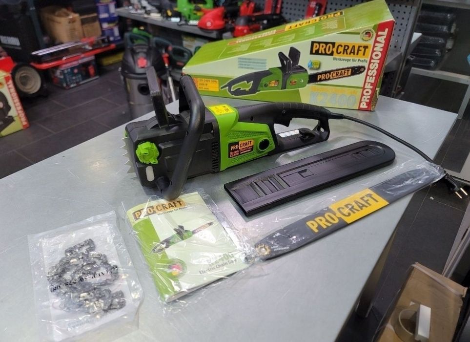 Пила Цепная ProCraft K2400 Плавный пуск 405мм Шина Электропила Медная