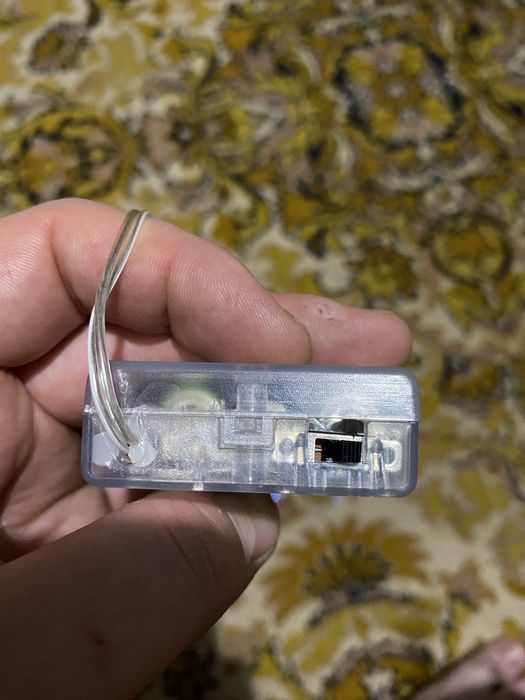 Гірлянда Мішура на батарейках, 2м, холодний білий, 100 LED