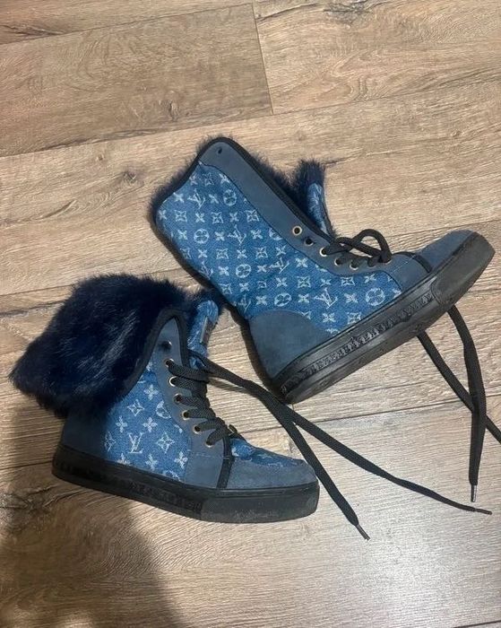 Buty kozaki stylu Louis Vuitton