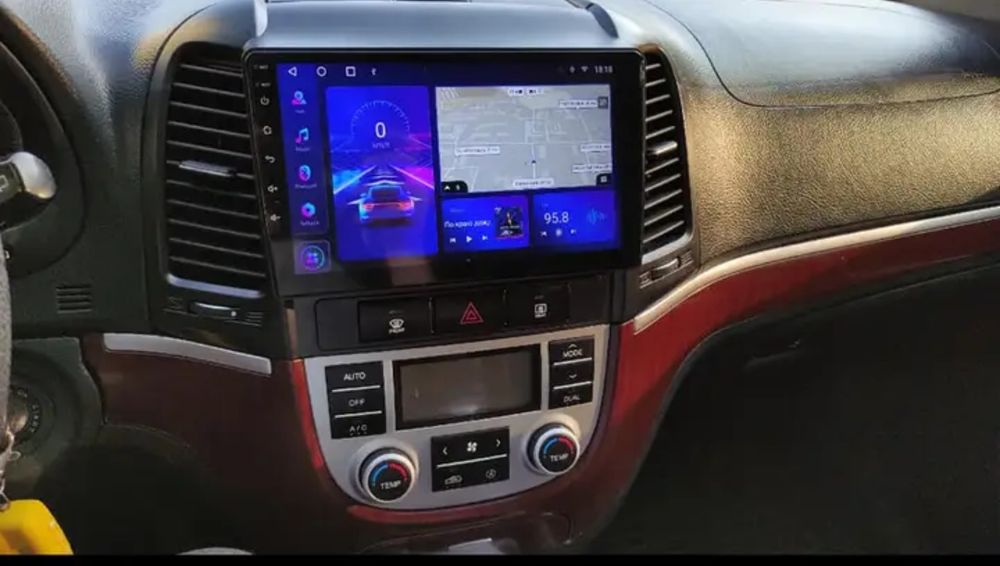 Rádio Android 14 com GPS Hyundai santa fé 2 (Novo)