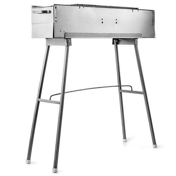Grelhador/Fogareiro /Barbecue com grelha em Inox 80x20.5x84cm