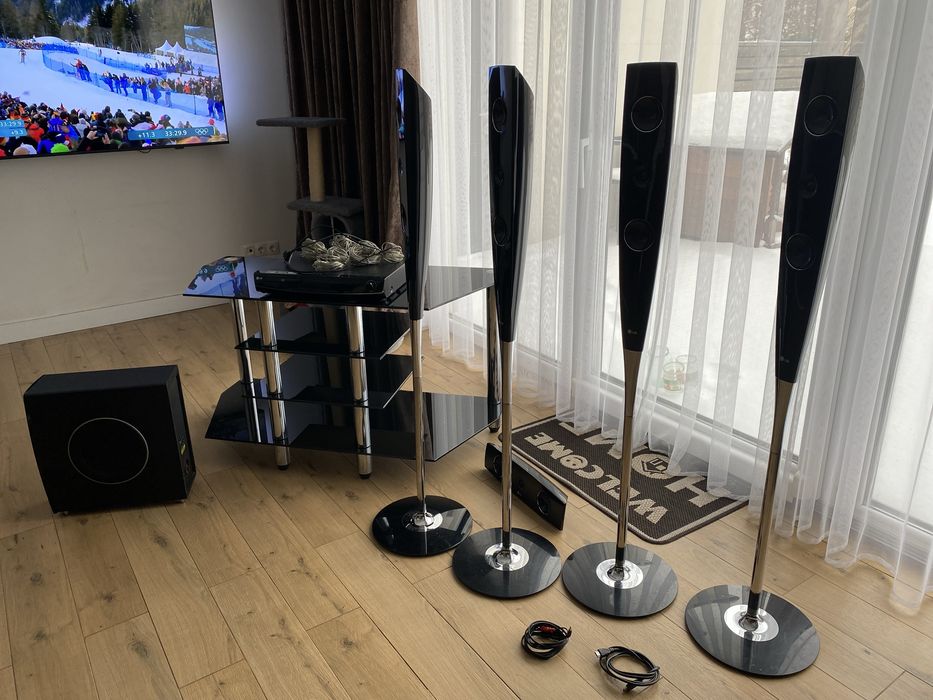 Домашній кінотеатр LG 5.1 + Стіл скло 7 мм