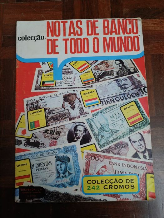 Caderneta de Cromos Notas de Banco de todo o Mundo