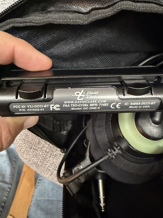 Headset de Aviação David Clark DC ONE-X Bluetooth | ANR | Completo
