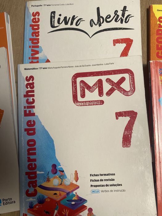 Caderno atividades do 7 ano usado como novos
