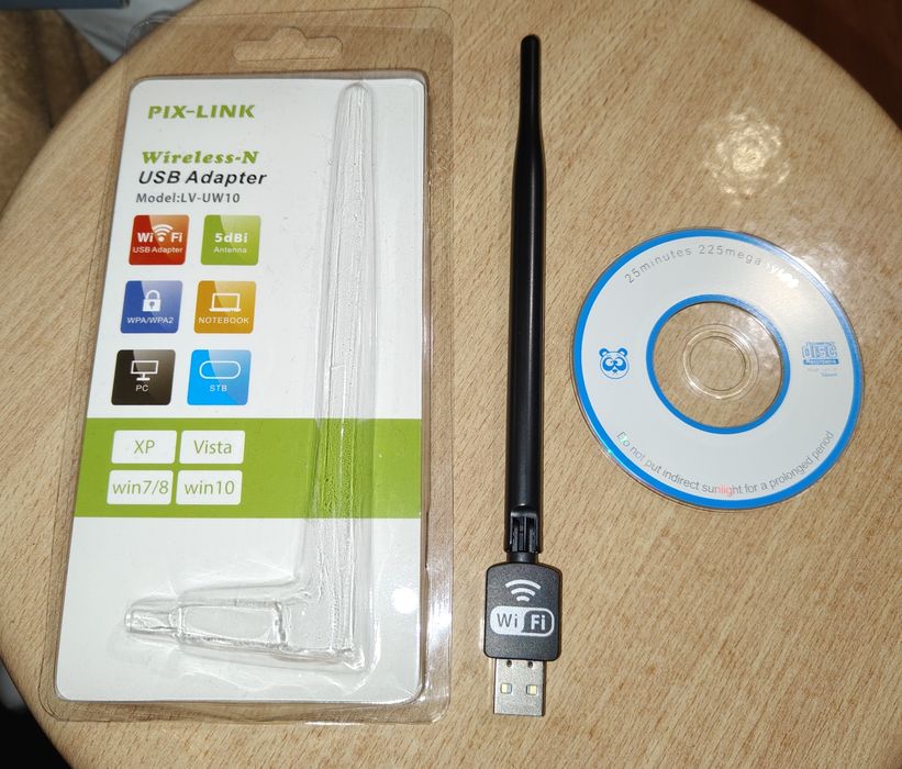 Karta Sieciowa WIFI USB Adapter Antena do Dekodera Tunera DVB-T2