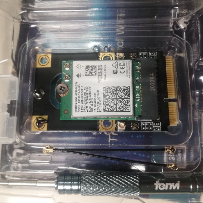 Комплект Модуль Wi-Fi 6 AX Bluetooth 5.2 адаптер PCI-E M2 AE ноутбука
