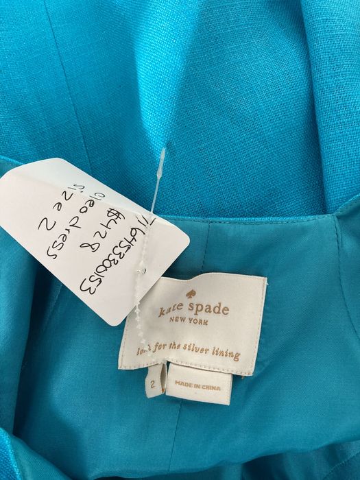 Oryginalna Kate Spade Cleo Dress Turkusowa Sukienka