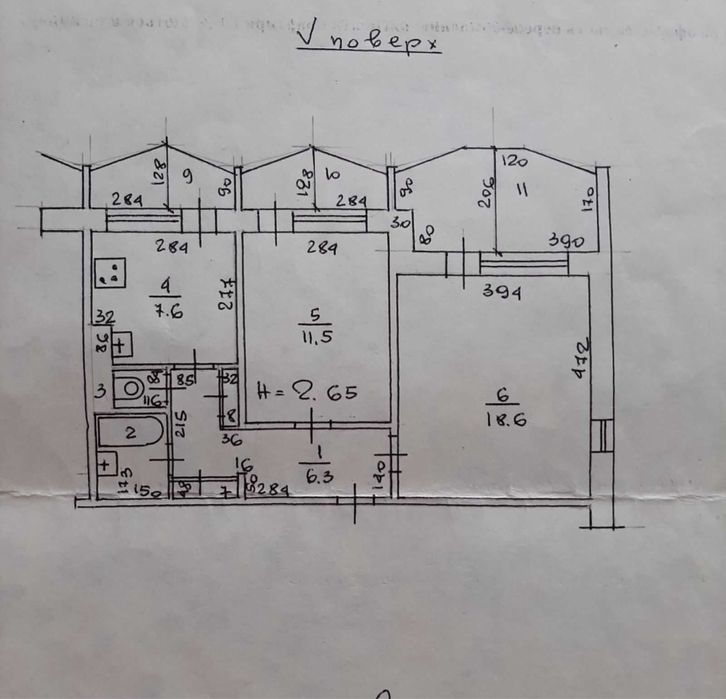 Газовый дом, три застекленные лоджии Южный рынок Срочно