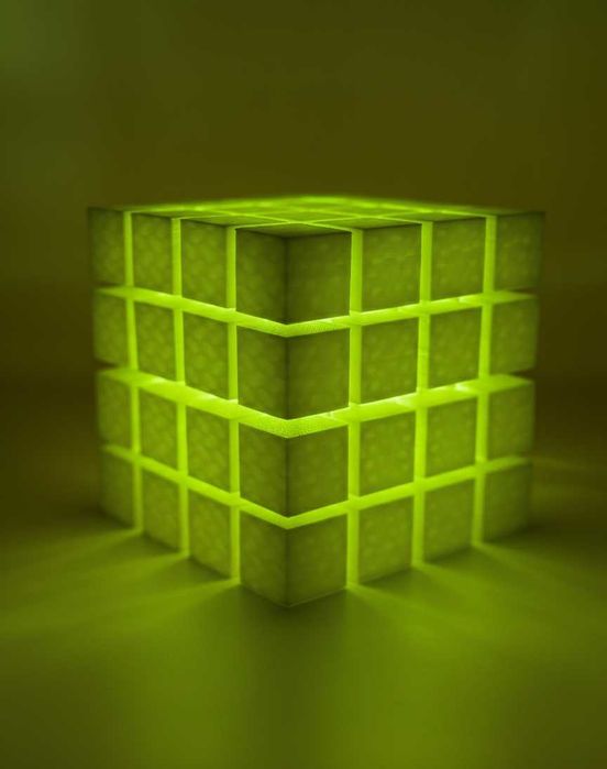 Дизайнерський LED-світильник "Geometric Core" — 3D-арт нічник