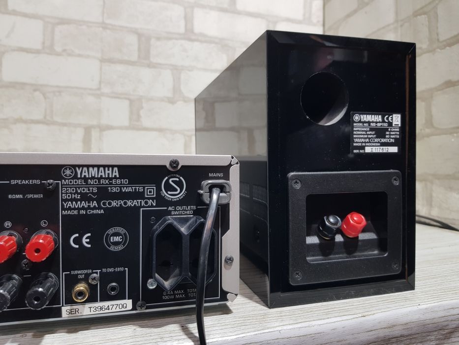 Музичний центр YAMAHA RX-E810/NS-BP110, *2x65 Вт, б/у з Німеччини