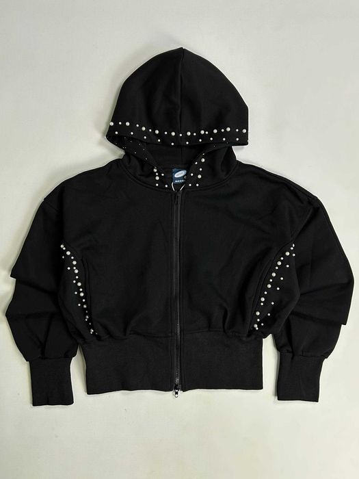 Худі zip hoodie худи зип зипка фулл full y2k archive opium чорна
