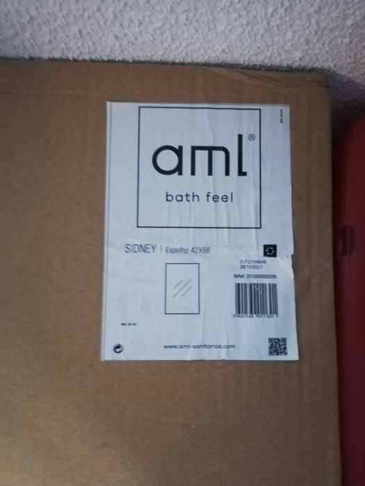 Espelho sem moldura NOVO 42x66