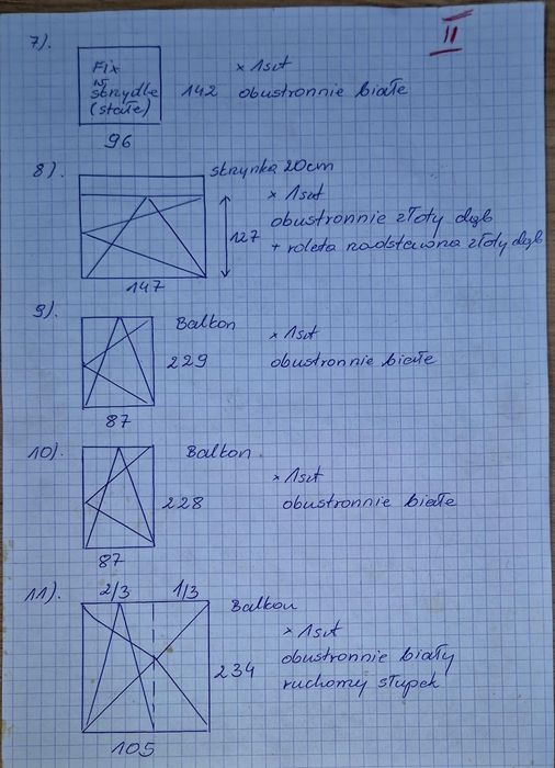 Okna używane białe i w okleinie