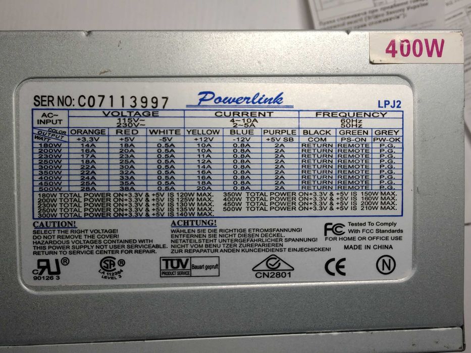 Блок живлення Powerlink 400w