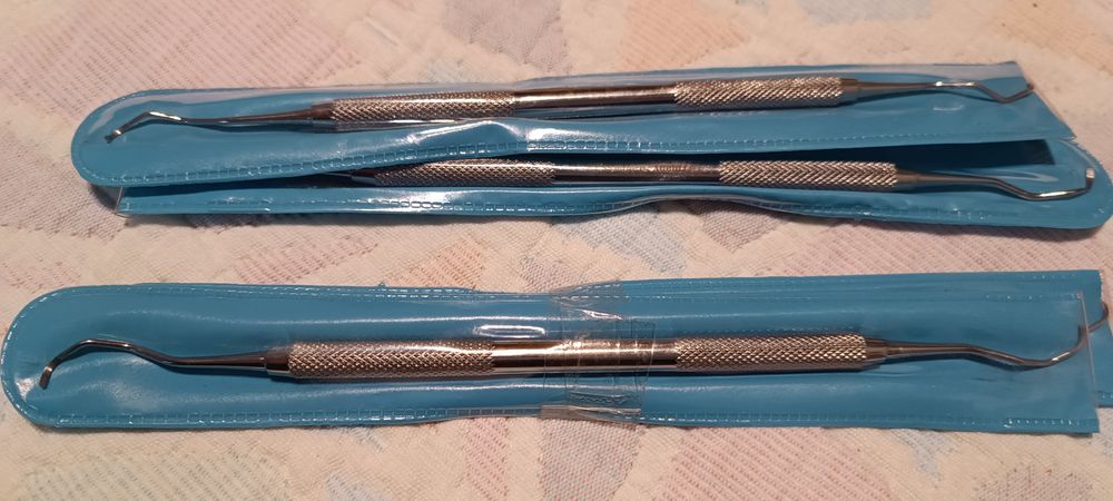 4 Espatulas curetas Gracy  13-14 inoxidavel material dentario NOVOS