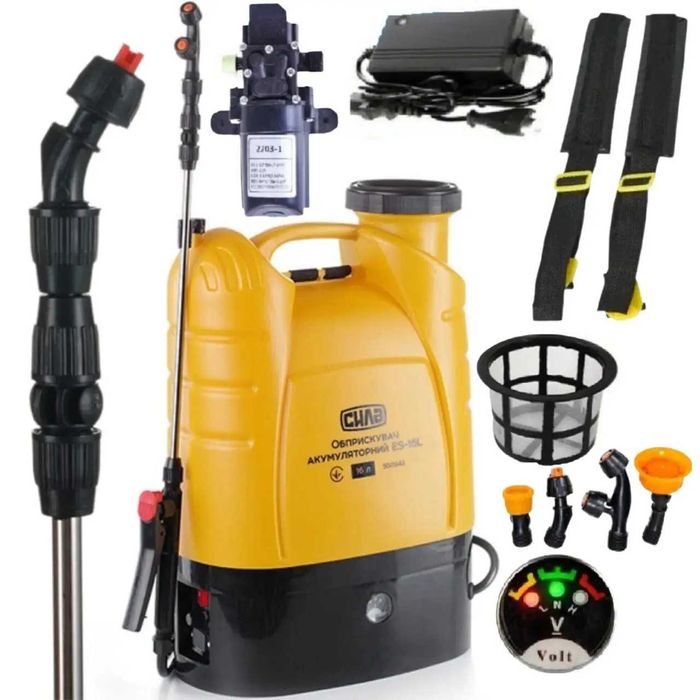 Качественный опрыскиватель аккумуляторный СИЛА/ 16 литров/ Брэнд APRO.
