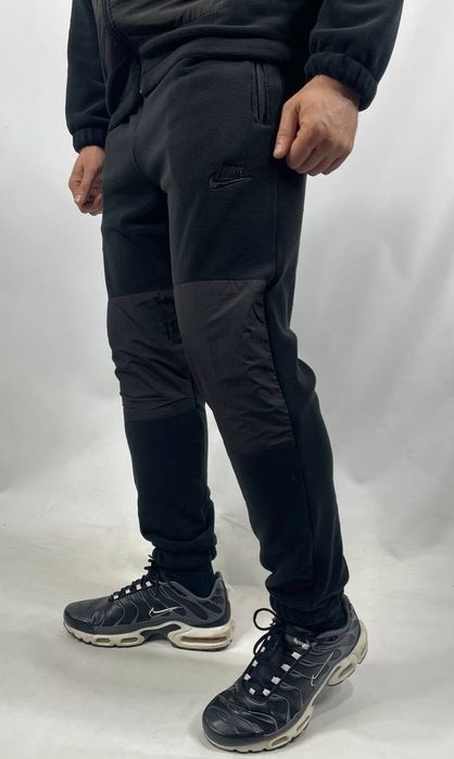 Мужской спортивный костюм Nike зимний теплый на флисе