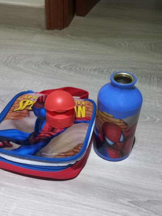 Garrafa Térmica + Lancheira Spiderman