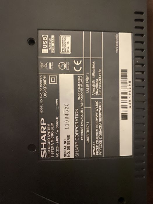 Miniwieża SHARP DK-KP80PH