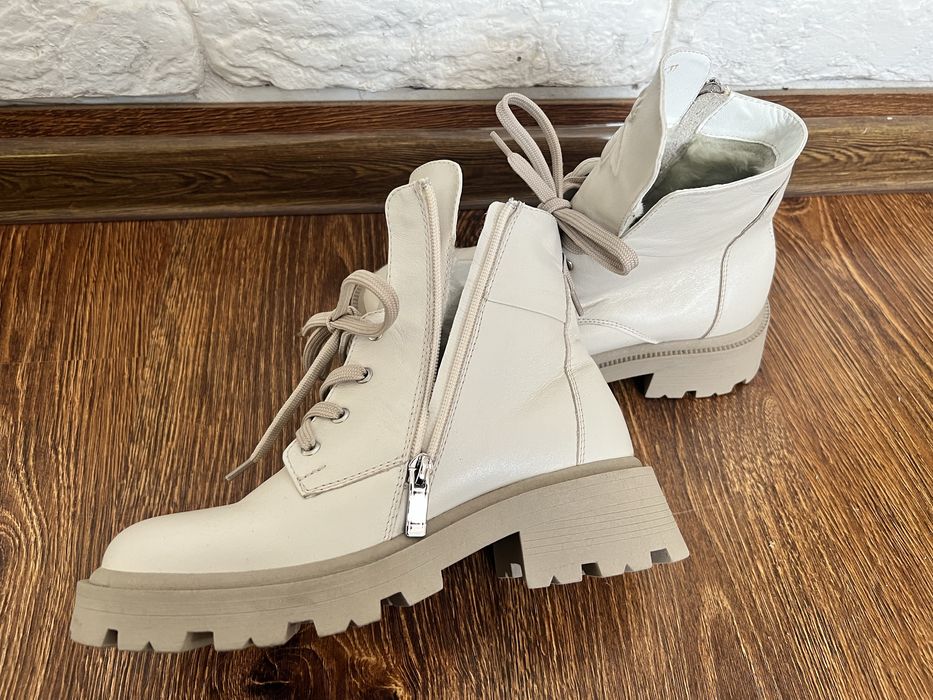 Ботінки ботинки черевики обувь взуття зима шкіра 23 см