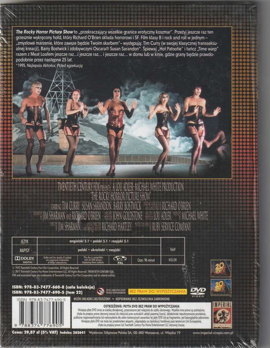 The rocky horror picture show Musical DVD