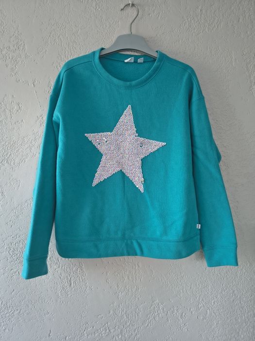 Bluza dziecięca, z mieniącą się gwiazdą z przodu, GAP, 150 cm