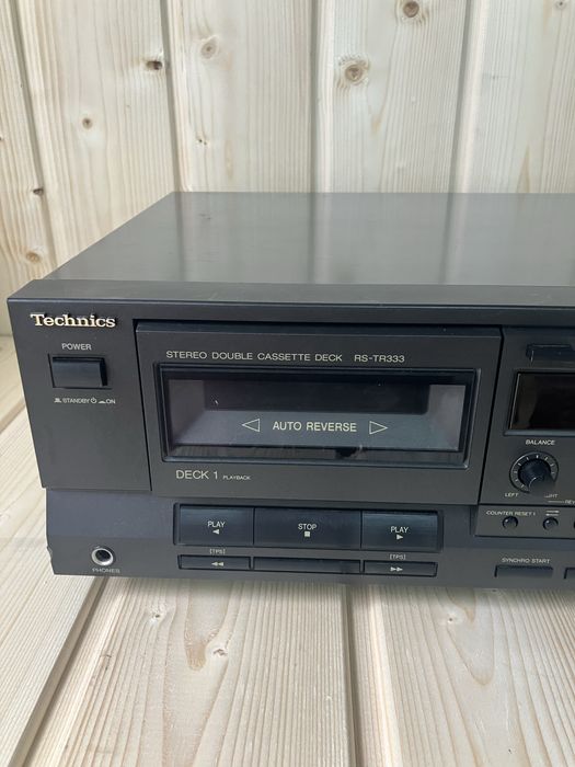 Magnetofon Technics RS-TR333, działa, świetna baza do odnowy