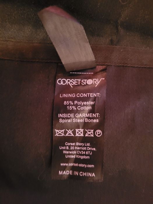 Czarny gorset L XL 40 42 corset story avant garde y2k alternative
