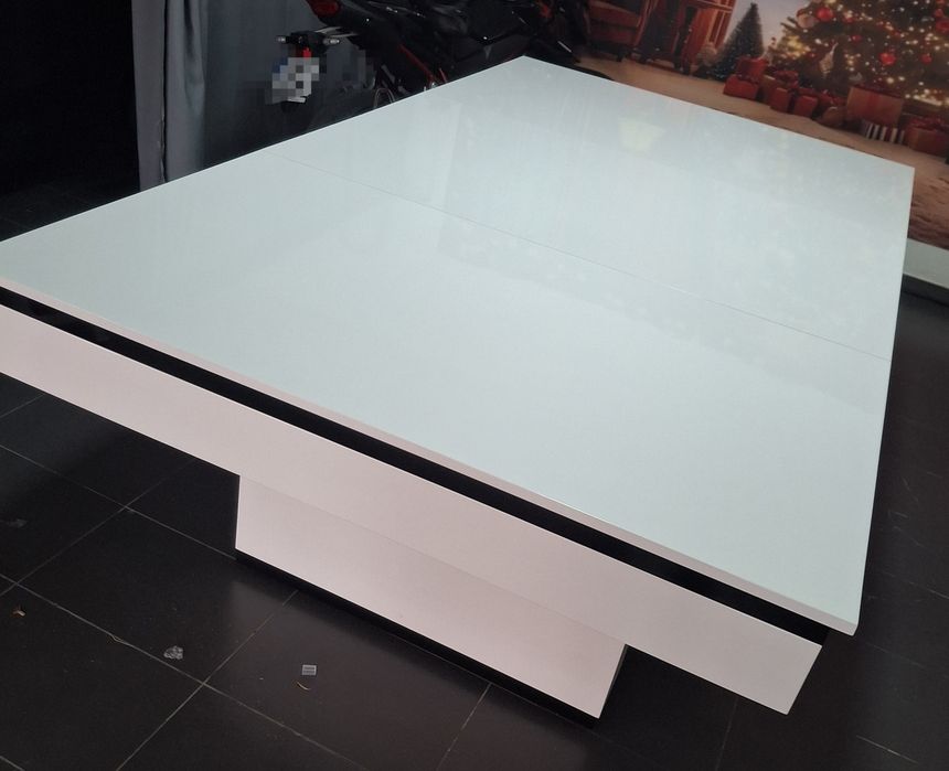Bilhar lacado branco | converte em mesa de sala | completo