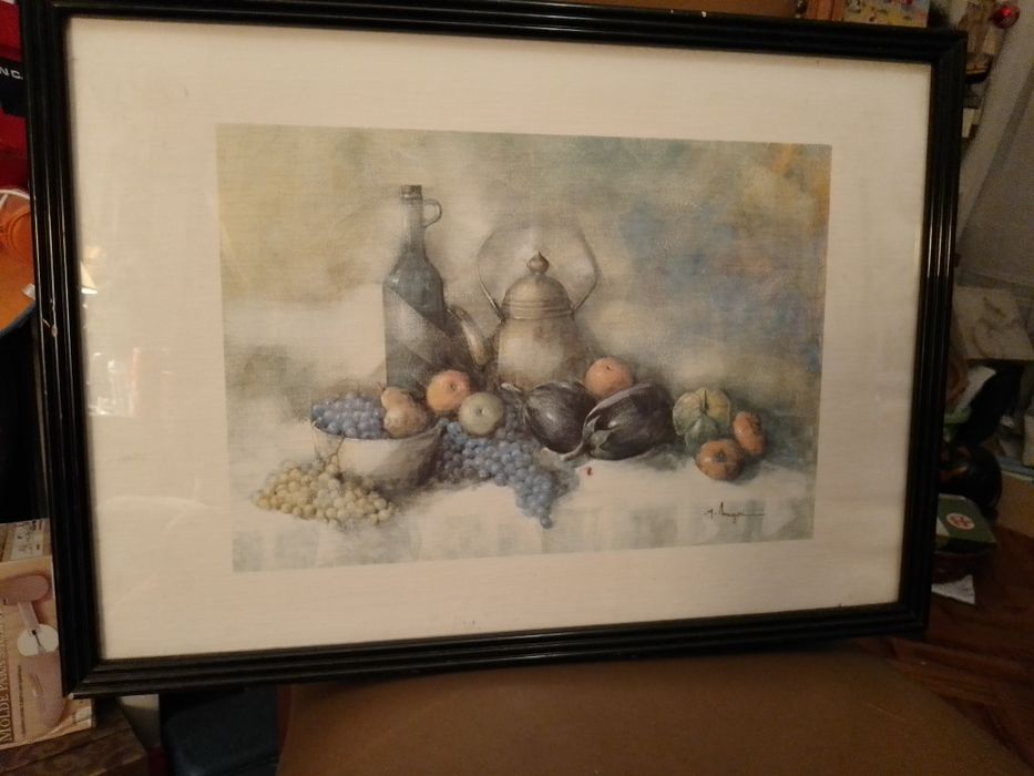 Quadro do Pintor Mangeri -Assinado-30E -Peça Bébé Passear -2E Desde 2E