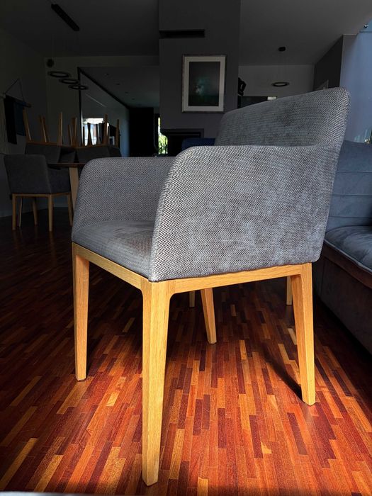 IWC HOME AVI 8 krzeseł + dębowy stół Portano 220 cm | komplet premium