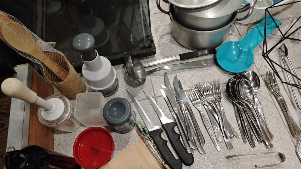 Conjunto de utensílios de cozinha