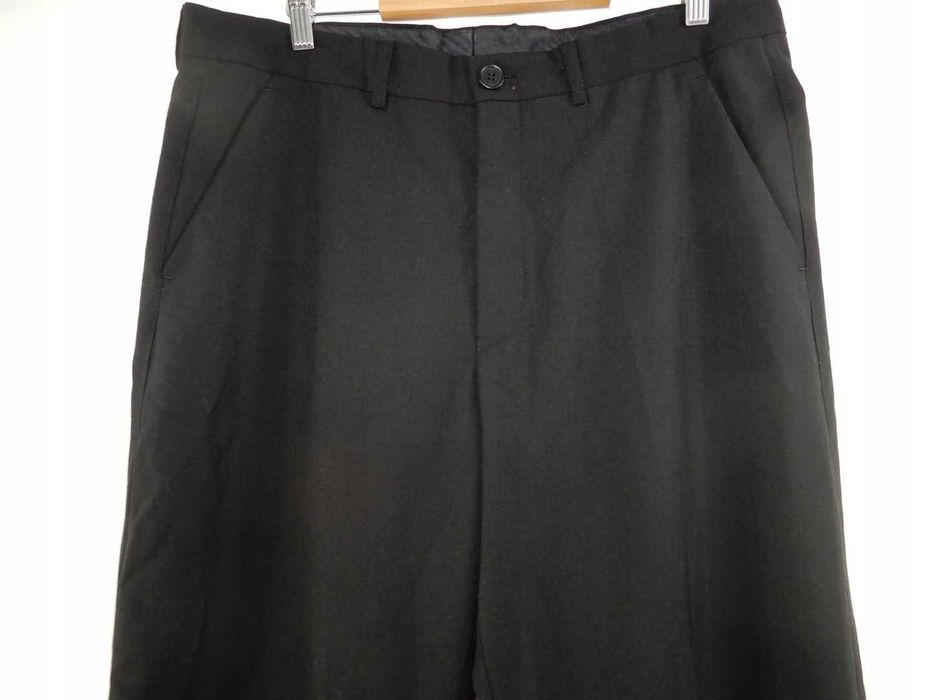 Spodnie eleganckie wizytowe biurowe czarne kant wełna 54/96 54