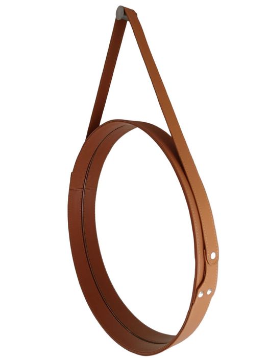 Hanging Mirror with Natural Leather Effect64584395045634120