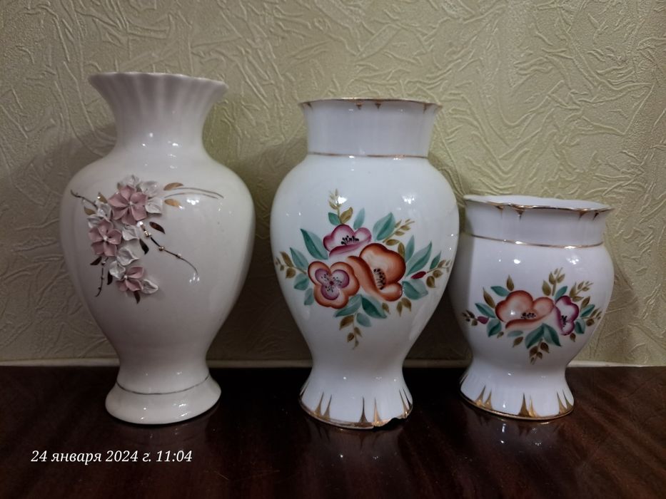 Фарфоровые вазочки Ссср