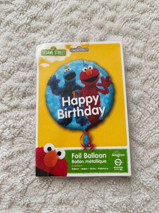 Balon foliowy Elmo Happy Birthday 43 cm nowy