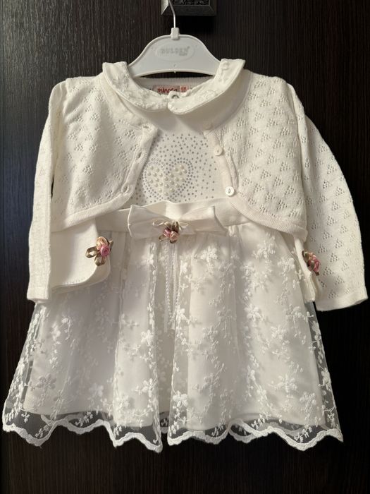 Сукня, сукня на хрестини, плаття, платтячко, платье на крестины 3-6 м.