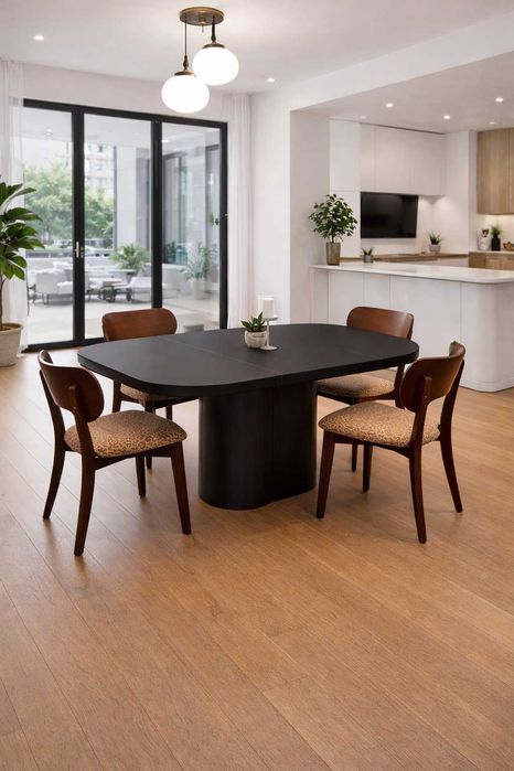 Stół do jadalni owalny rozkładany do salonu owal +krzesło U