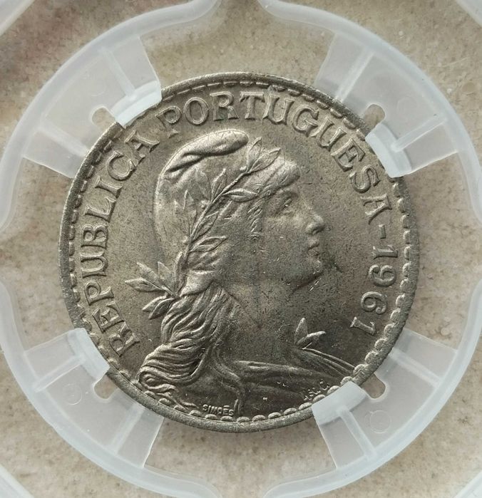 Moeda 1$ 1961 Alpaca Certificada Geni Paris MS62 Estado Soberba