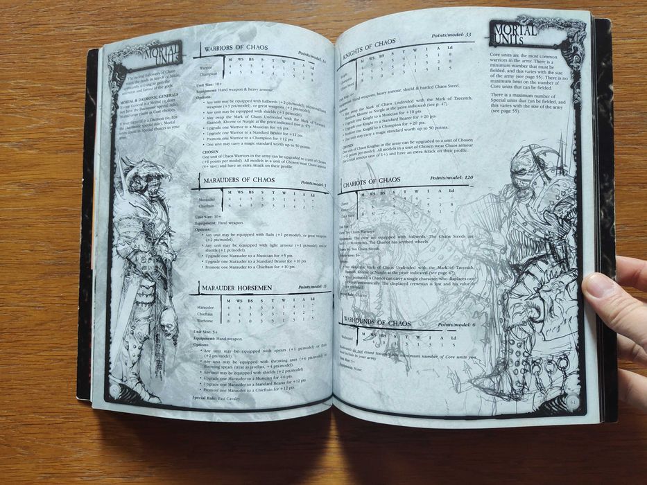 Warhammer Fantasy Battle Hordes of Chaos podręcznik 6 ed bez ramki