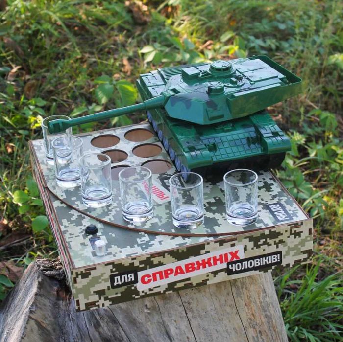 Наливатор для горівки Танк, комбайн  Автобармен на 6 чарок