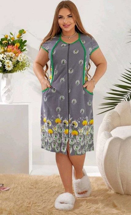 Женский летний халат  52 , 54 , 56 , 58, 60 рр.