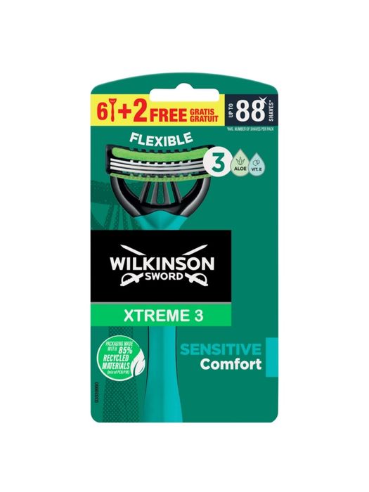 Maszynki Wilkinson Sword Xtreme3 Sensitive8 sztuk