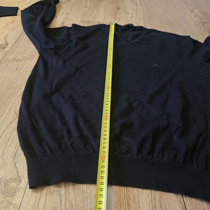 Sweter sand m 38 wełna wool merino