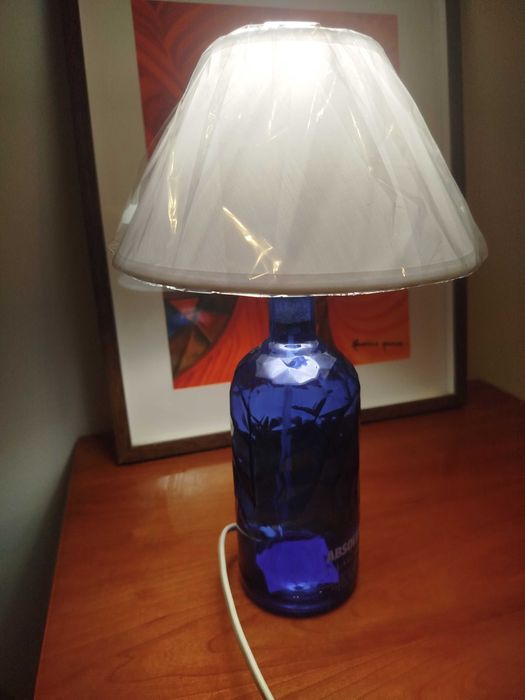 Candeeiro de mesa/secretária - Garrafa Vodka Absolut