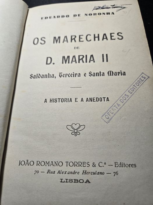 OS MARECHAES DE D. MARIA II de Eduardo de Noronha